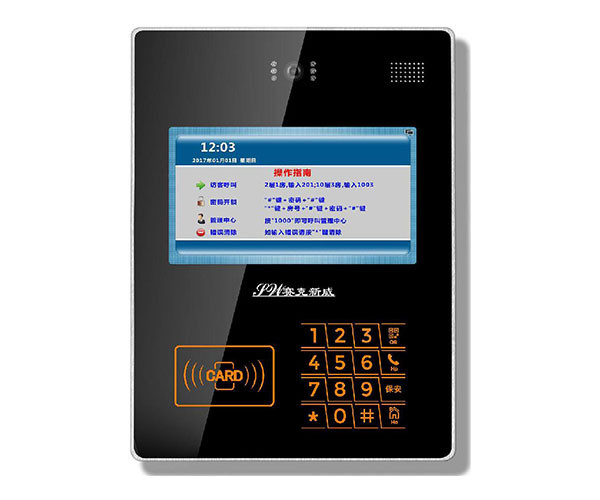 【數字可視對講系統】樓宇對講十大品牌-賽克新威廣告型樓宇對講門口機SW72M40PIC
